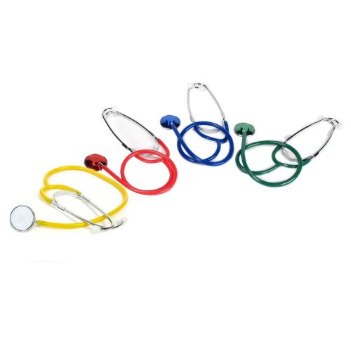  Scholars Choice - Stethoscopes, Red Blue Yellow Green, Science and Anatomy Toys (Set of 4)