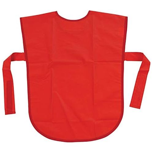  [아마존베스트]School Smart Vinyl Art Smock Apron, 22 x 16 Inches, Red