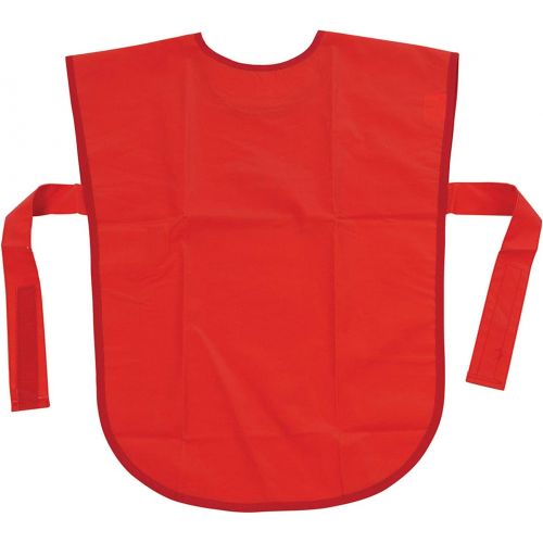  [아마존베스트]School Smart Vinyl Art Smock Apron, 22 x 16 Inches, Red