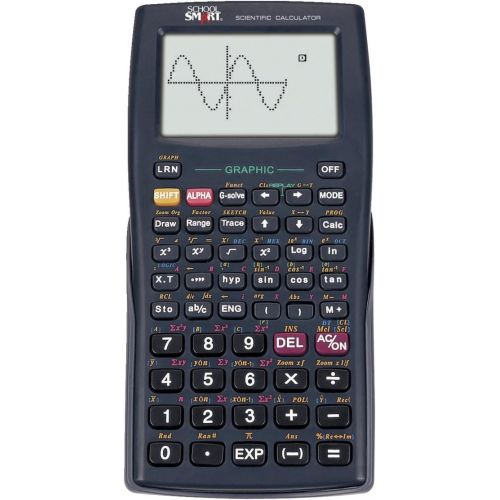  School Smart Graphic Calculator, 10 + 2 Dot Matrix , black - CS-121