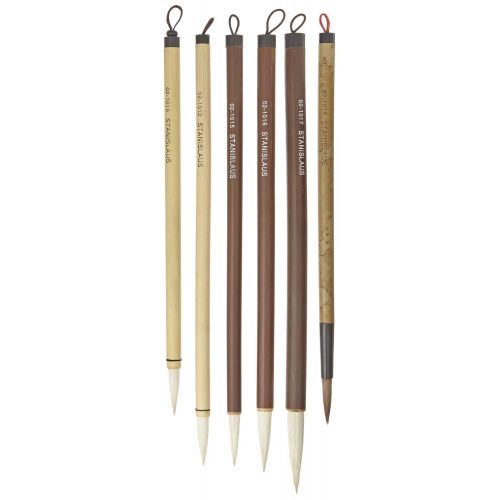  School Specialty Quality Bamboo Paint Brushes - Assorted Sizes - Set of 72