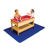 [아마존베스트]School Specialty 1396182 Protective Sand and Water Floor Mat, Polyester, 45 x 58 Size, Blue