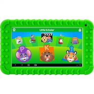 School Zone - Little Scholar Kids Learning Tablet & Car Charger - Ages 3 to 7, Preschool, Kindergarten, 1st Grade, 7 Display, 70+ Educational Apps, Screen Protector, Silicone Bumpe