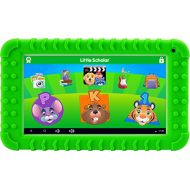 School Zone - Little Scholar Mini with Green Bumper & Car Charger, Ages 3 to 7, Games, Apps, Songs, Books, ABCs, Numbers, and More
