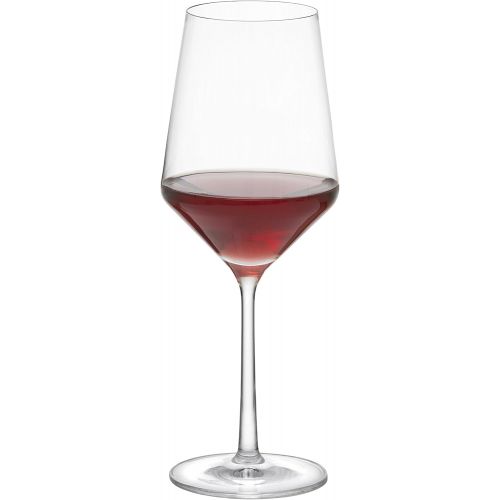  Schott Zwiesel Tritan Crystal Glass Pure Stemware Collection Burgundy Red Wine Glass, 23.4-Ounce, Set of 6