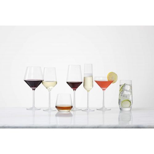  Schott Zwiesel Tritan Crystal Glass Pure Stemware Collection Burgundy Red Wine Glass, 23.4-Ounce, Set of 6