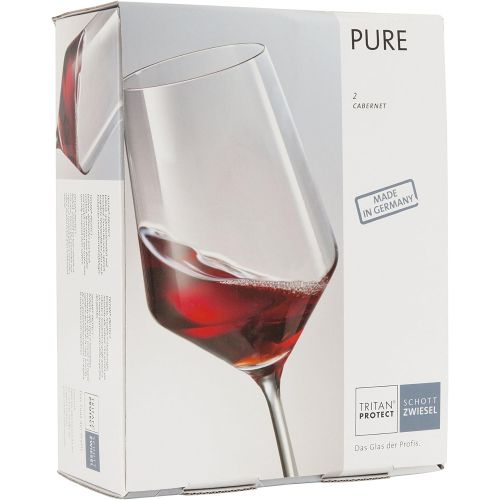  Schott Zwiesel Tritan Crystal Glass Pure Stemware Collection Burgundy Red Wine Glass, 23.4-Ounce, Set of 6