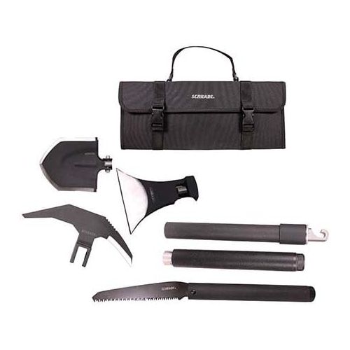  Schrade SCHEXC Outdoor Survival Kit with Expandable, Interchangeable Tool System for Emergency, Camping, Hiking and Outdoors