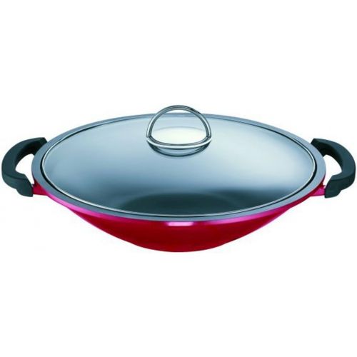  Wok Gloria 36cm in rot von Schulte Ufer (Induktionsgeeignet)