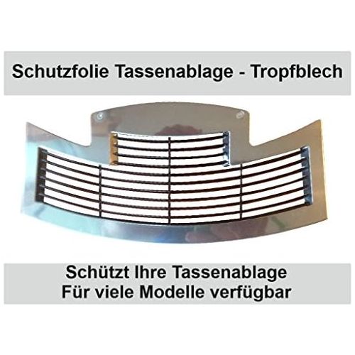  Schutzfolien-loew 3 x Schutzfolie fuer Jura S-Line - S8 - S80 - E6 - E8 - E60 - E80 - E Line Impressa Tassenablage, Abtropfblech, Tassenplattform