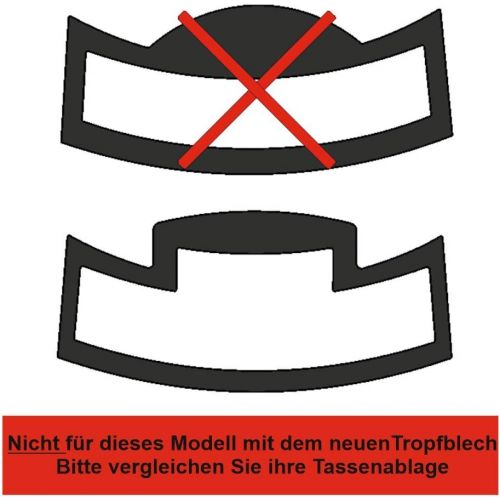  Schutzfolien-loew 3 x Schutzfolie fuer Jura S-Line - S8 - S80 - E6 - E8 - E60 - E80 - E Line Impressa Tassenablage, Abtropfblech, Tassenplattform