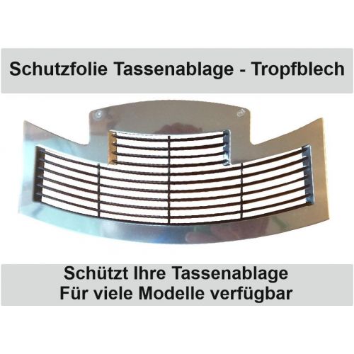  Schutzfolien-loew 3 x Schutzfolie fuer Jura S-Line - S8 - S80 - E6 - E8 - E60 - E80 - E Line Impressa Tassenablage, Abtropfblech, Tassenplattform