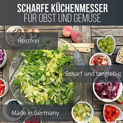  [아마존베스트]Schwertkrone Fuchs Knife Solingen Germany Fruit Knife / Vegetable Knife Sharp/Paring Knife Wood Olive 15.5 cm Curved Rustproof Bird Beak (1)