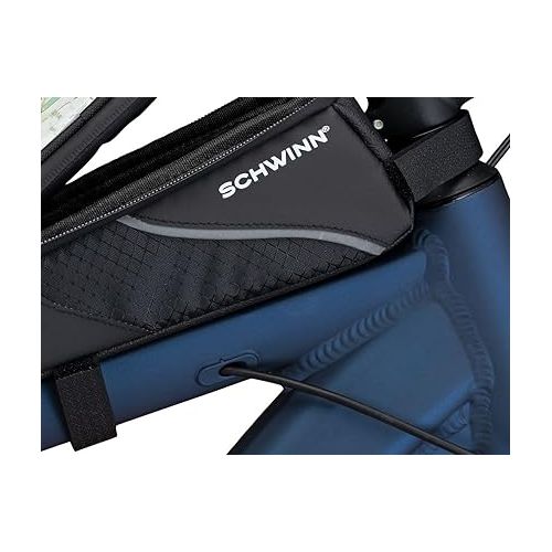  Schwinn Bike Bag, Pannier and Storage, Easy to Attach, Hold Cell Phones, Snacks, Wallet, Mounted Bicycle Accessories