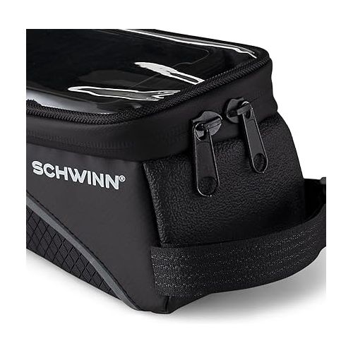  Schwinn Bike Bag, Pannier and Storage, Easy to Attach, Hold Cell Phones, Snacks, Wallet, Mounted Bicycle Accessories