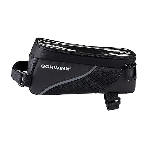  Schwinn Bike Bag, Pannier and Storage, Easy to Attach, Hold Cell Phones, Snacks, Wallet, Mounted Bicycle Accessories