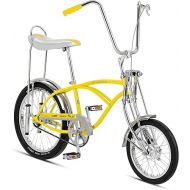 Schwinn Classic Krate Kids Bike, for Boys and Girls Age 6+ Years Old, Iconic Sting-Ray Frame & Springer Fork, Vintage High-Rise Ape Handlebar, Banana Seat, 16