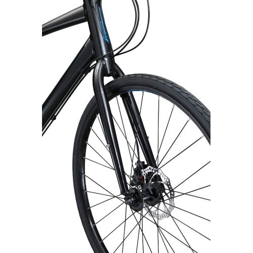  Schwinn Vantage F3 700c Sport Hybrid Road Bike with Flat Bar and Disc Brakes, 58cm/Large Frame, Black