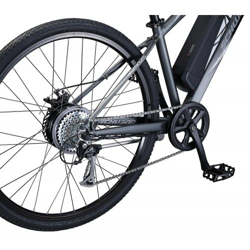  Schwinn Sycamore 350 Watt hub-Drive, Mountain/Hybrid, Electric Bicycle, 8 speeds, Mens Size