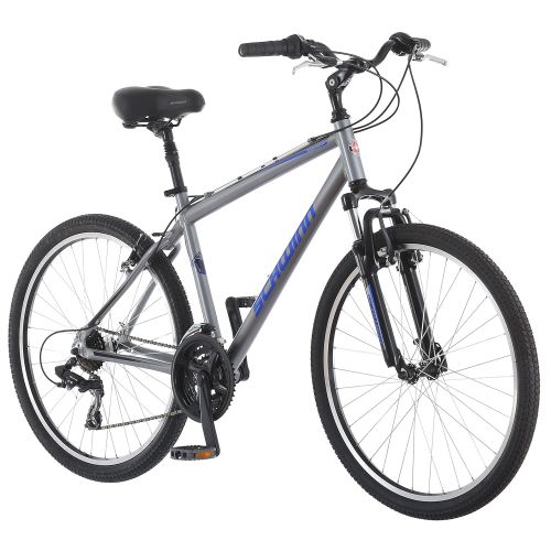  Schwinn Suburban Deluxe Mens Comfort Bike 26 Wheel Bicycle, Grey, 18/Medium Frame Size