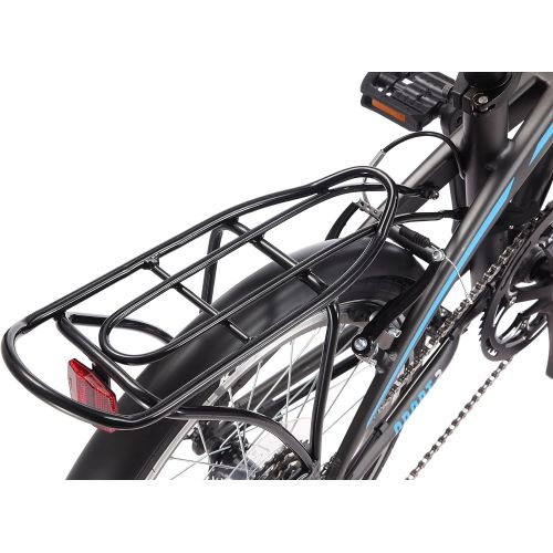  Schwinn Adapt Folding Bicycle Series, Great for City Riding and Commuting, Lightweight Aluminum Frame, Front and Rear Fenders, Rear Carry Rack, and Kickstand, Includes Carrying Bag