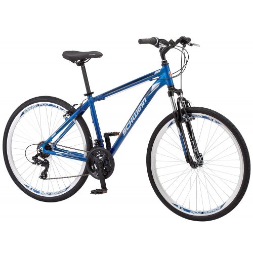  Schwinn GTX Comfort Hybrid Bike Line with Front Suspension, Featuring 16-18-Inch Aluminum Step-Through or Step-Over Frame and 21-24-Speed Shimano Drivetrain with 700c Wheels, Disc