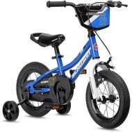 Schwinn Koen & Elm BMX Style Toddler and Kids Bike, For Girls and Boys, 12-18-Inch Wheels, Training Wheels Included, Basket or Number Plate, Ages 2-9 Year Old, Rider Height 28 to 52 Inch