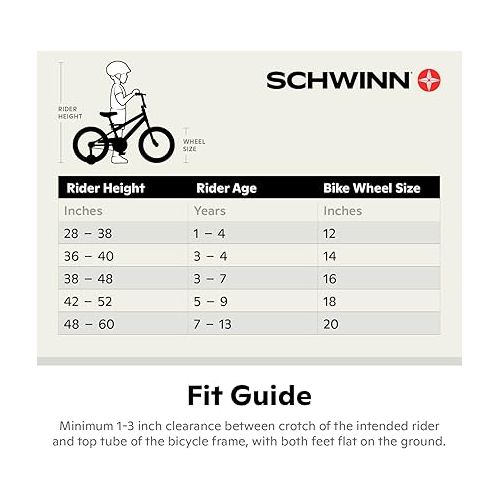  Schwinn Koen & Elm BMX Style Toddler and Kids Bike, For Girls and Boys, 12-18-Inch Wheels, Training Wheels Included, Basket or Number Plate, Ages 2-9 Year Old, Rider Height 28 to 52 Inch