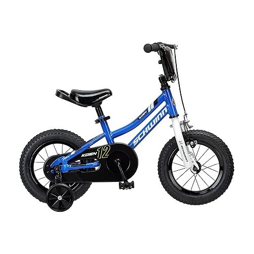  Schwinn Koen & Elm BMX Style Toddler and Kids Bike, For Girls and Boys, 12-18-Inch Wheels, Training Wheels Included, Basket or Number Plate, Ages 2-9 Year Old, Rider Height 28 to 52 Inch