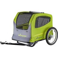 Schwinn Rascal Bike Dog Trailer, Carrier for Small and Large Pets, Easy Folding Cart Frame, Quick Release Wheel, Universal Bicycle Coupler, Washable Non-Slip Lining