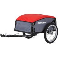 Schwinn Daytripper and Porter Cargo Bike Trailer, 100 lbs. Max Weight Capacity, Collapsible Frame, Tow Behind Rear Trailer, Air-Filled Tires, Not for Kids or Animals, Bicycle Accessories