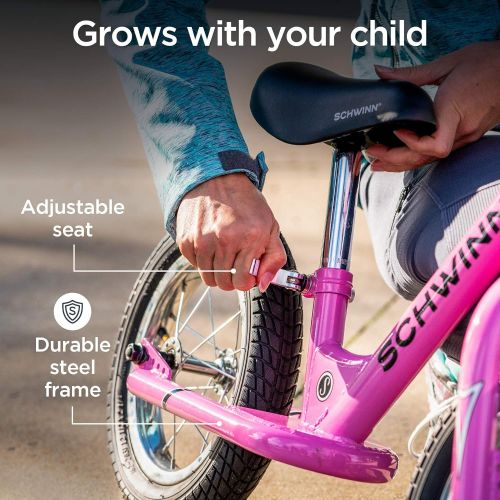  [아마존베스트]Schwinn Balance Bike, 12 Wheels, Pink