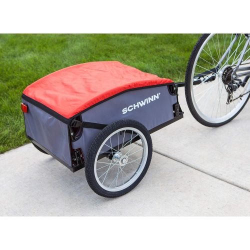  Schwinn Day Tripper and Porter Cargo Bike Trailer, Tow Behind, Not For Kids or Animals, Multiple Colors