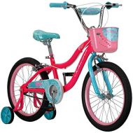 Schwinn Elm Girls Bike for Toddlers and Kids, 12, 14, 16, 18, 20 inch wheels for Ages 2 Years and Up, Pink, Purple or Teal, Balance or Training Wheels, Adjustable Seat