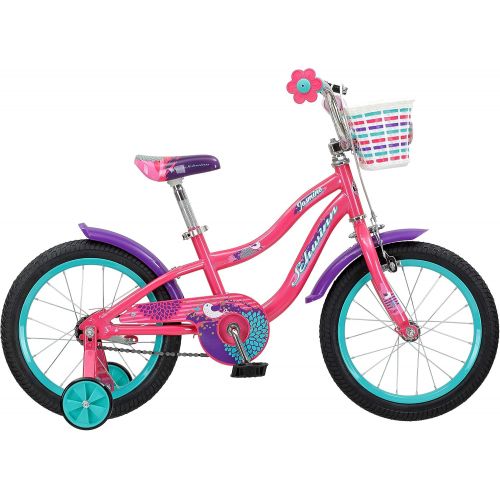  Schwinn Jasmine Girls Bike with Training Wheels, 16 Inch Wheels, Multiple Colors