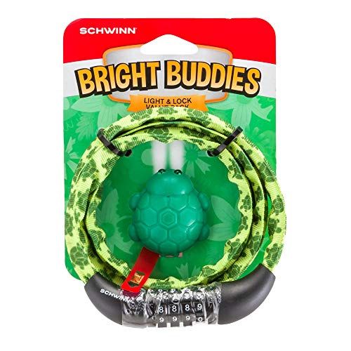  Schwinn Bright buddies light and lock value pack, turtle