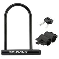 Schwinn Anti Theft Bike Lock, Security Level 4, U-Lock, Keys, Black