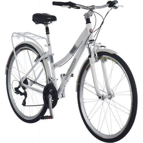  Schwinn Discover Hybrid Bike for Men and Women, 21-Speed, 28-Inch Wheels, Multiple Colors