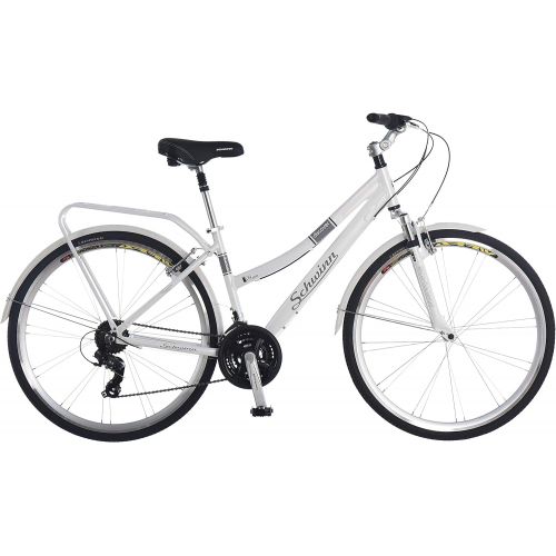  Schwinn Discover Hybrid Bike for Men and Women, 21-Speed, 28-Inch Wheels, Multiple Colors