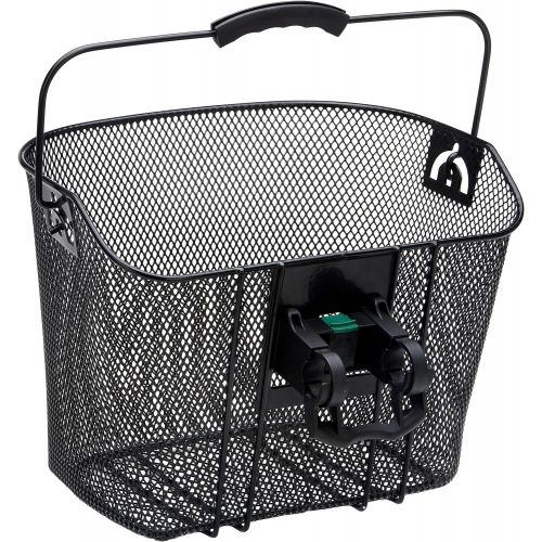  Schwinn Wire Basket for Bikes with Quick Release, Black , Medium