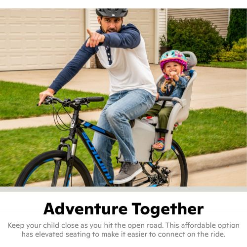  Schwinn Deluxe Bicycle Mounted Child Carrier/Bike Seat For Children, Toddlers, and Kids