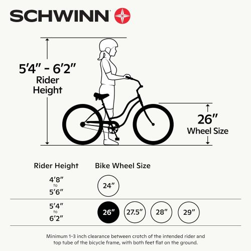  [아마존베스트]Schwinn Meridian Adult Trike, Three Wheel Cruiser Bike, Multiple Speeds, 26-Inch Wheels, Cargo Basket, Multiple Colors