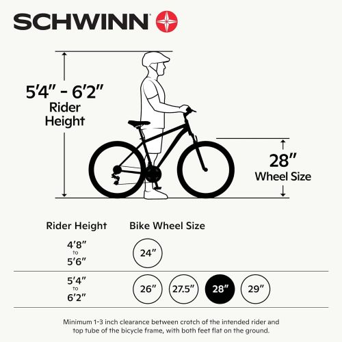  Schwinn Network Adult Hybrid Bike, 700c Wheels, 21-Speed Drivetrain, Linear Pull Brakes