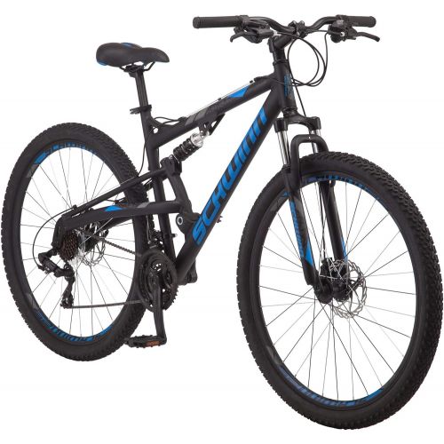  Schwinn S29 Mens Mountain Bike, 29-Inch Wheels, 18-Inch/Medium Aluminum Frame, Dual-Suspension, Mechanical Disc Brakes, Multiple Colors