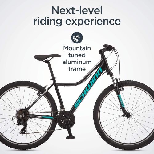  Schwinn Mesa Adult Mountain Bike, 21-24 Speeds, 27.5-Inch Wheels, Small to X-Large Aluminum Frame, Multiple Colors