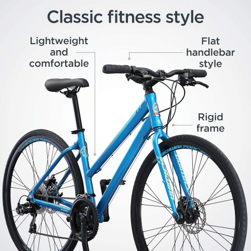  Schwinn Volare Mens and Womens Hybrid Road Bike, 28-Inch Wheels, Lightweight Aluminum Frame, Multiple Colors