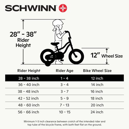  Schwinn Balance Toddler Bikes, 12-Inch Wheels, Beginner Rider Training, Multiple Colors