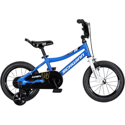  Schwinn Koen Boys Bike for Toddlers and Kids, 14-Inch Wheels, Blue