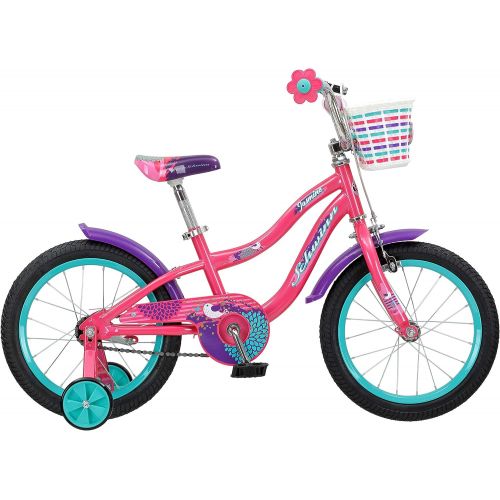  Schwinn Jasmine Girls Bike with Training Wheels, 16-Inch Wheels, Multiple Colors