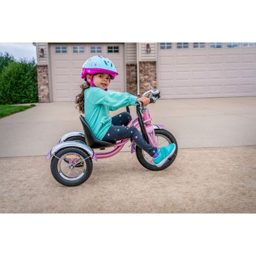  Schwinn Roadster Retro-Style Tricycle, 12 front wheel, ages 2 - 4, pink